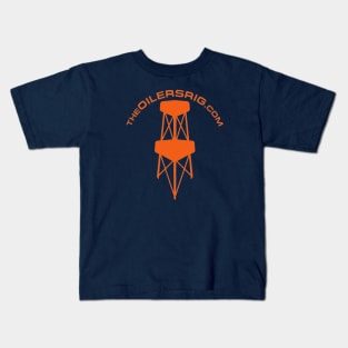 Oilers Rig Alternate Logo Orange Kids T-Shirt